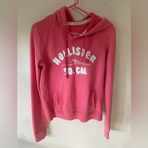 Y2K Hollister Pull over hoodie Logo Pink Casual Depop 2000’s women’s medium